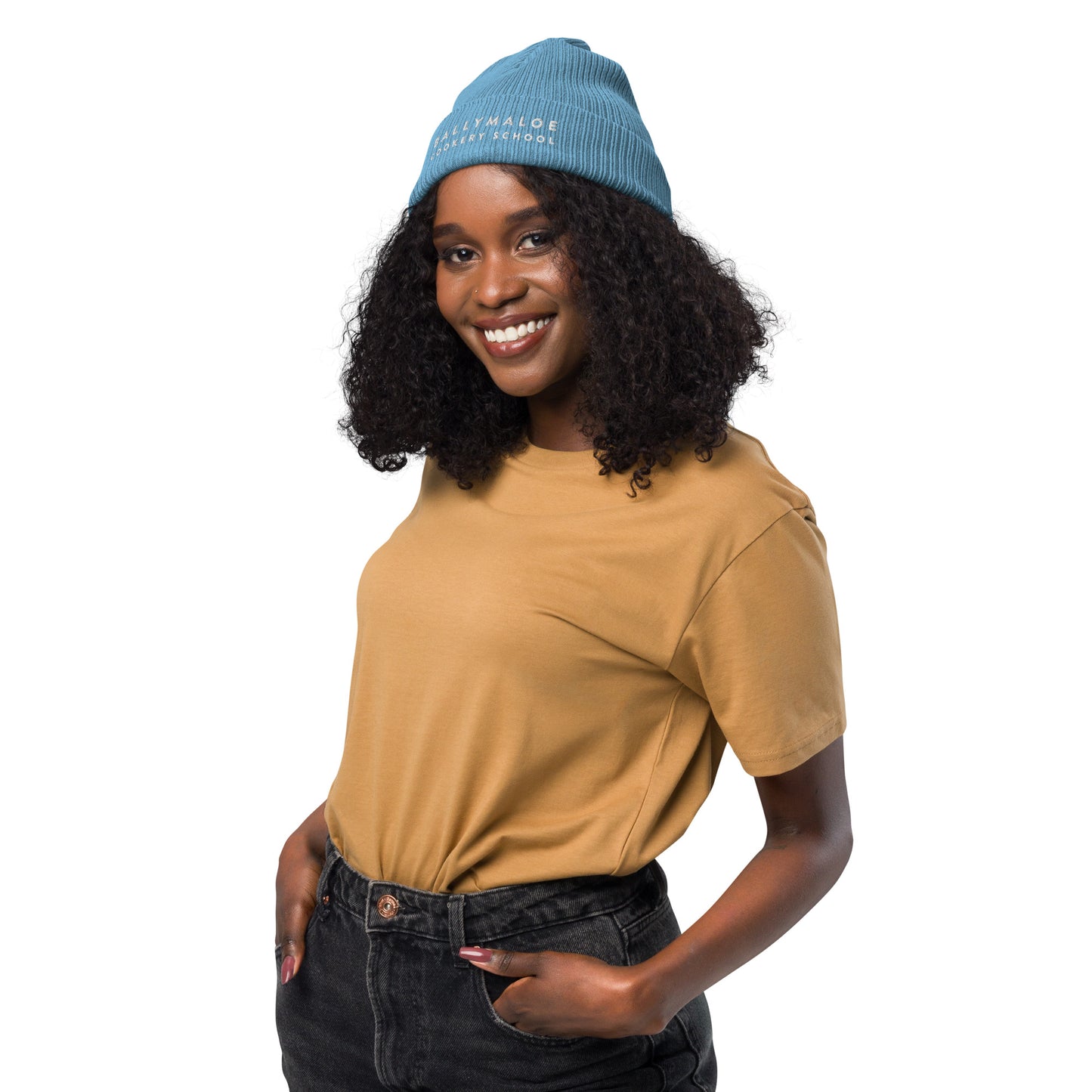 Organic Cotton Ribbed Beanie